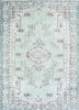 vintage blue wool hand knotted Rug - HeadShot vintage blue wool hand knotted Rug - HeadShot