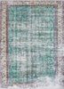 vintage green wool hand knotted Rug - HeadShot vintage green wool hand knotted Rug - HeadShot