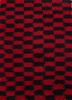 linear red and orange wool hand knotted Rug - HeadShot linear red and orange wool hand knotted Rug - HeadShot