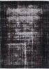 lacuna grey and black wool hand knotted Rug - HeadShot