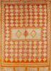 nuray red and orange wool hand knotted Rug - HeadShot nuray red and orange wool hand knotted Rug - HeadShot
