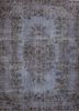 lacuna grey and black wool hand knotted Rug - HeadShot