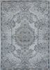 vintage grey and black wool hand knotted Rug - HeadShot vintage grey and black wool hand knotted Rug - HeadShot