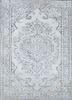 vintage ivory wool hand knotted Rug - HeadShot