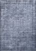 lacuna grey and black wool hand knotted Rug - HeadShot