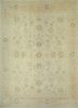 aalam beige and brown wool hand knotted Rug - HeadShot