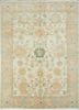 aalam red and orange wool hand knotted Rug - HeadShot