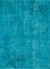 lacuna blue wool hand knotted Rug - HeadShot