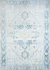 aalam blue wool hand knotted Rug - HeadShot aalam blue wool hand knotted Rug - HeadShot