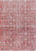 vintage red and orange wool hand knotted Rug - HeadShot vintage red and orange wool hand knotted Rug - HeadShot