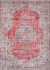 vintage red and orange wool hand knotted Rug - HeadShot vintage red and orange wool hand knotted Rug - HeadShot