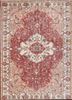vintage red and orange wool hand knotted Rug - HeadShot vintage red and orange wool hand knotted Rug - HeadShot