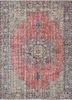 vintage red and orange wool hand knotted Rug - HeadShot vintage red and orange wool hand knotted Rug - HeadShot
