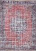 vintage red and orange wool hand knotted Rug - HeadShot vintage red and orange wool hand knotted Rug - HeadShot