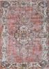 vintage red and orange wool hand knotted Rug - HeadShot vintage red and orange wool hand knotted Rug - HeadShot