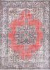 vintage red and orange wool hand knotted Rug - HeadShot vintage red and orange wool hand knotted Rug - HeadShot