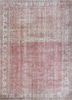 vintage red and orange wool hand knotted Rug - HeadShot vintage red and orange wool hand knotted Rug - HeadShot