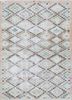 vintage beige and brown wool hand knotted Rug - HeadShot