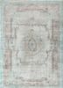 vintage green wool hand knotted Rug - HeadShot