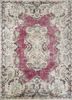 vintage red and orange wool hand knotted Rug - HeadShot vintage red and orange wool hand knotted Rug - HeadShot