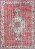 vintage red and orange wool hand knotted Rug - HeadShot vintage red and orange wool hand knotted Rug - HeadShot