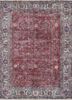 vintage red and orange wool hand knotted Rug - HeadShot vintage red and orange wool hand knotted Rug - HeadShot