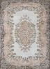 vintage red and orange wool hand knotted Rug - HeadShot