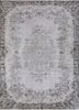vintage beige and brown wool hand knotted Rug - HeadShot