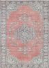 vintage red and orange wool hand knotted Rug - HeadShot vintage red and orange wool hand knotted Rug - HeadShot