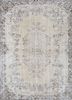 vintage beige and brown wool hand knotted Rug - HeadShot vintage beige and brown wool hand knotted Rug - HeadShot