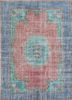 vintage blue wool hand knotted Rug - HeadShot vintage blue wool hand knotted Rug - HeadShot