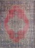 vintage pink and purple wool hand knotted Rug - HeadShot vintage pink and purple wool hand knotted Rug - HeadShot