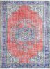 vintage red and orange wool hand knotted Rug - HeadShot vintage red and orange wool hand knotted Rug - HeadShot