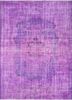 lacuna pink and purple wool hand knotted Rug - HeadShot lacuna pink and purple wool hand knotted Rug - HeadShot