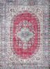 vintage red and orange wool hand knotted Rug - HeadShot vintage red and orange wool hand knotted Rug - HeadShot