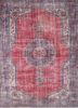 vintage red and orange wool hand knotted Rug - HeadShot vintage red and orange wool hand knotted Rug - HeadShot