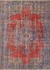 vintage red and orange wool hand knotted Rug - HeadShot vintage red and orange wool hand knotted Rug - HeadShot