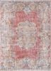 vintage red and orange wool hand knotted Rug - HeadShot vintage red and orange wool hand knotted Rug - HeadShot