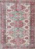 vintage red and orange wool hand knotted Rug - HeadShot vintage red and orange wool hand knotted Rug - HeadShot