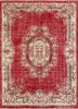 vintage red and orange wool hand knotted Rug - HeadShot vintage red and orange wool hand knotted Rug - HeadShot