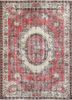 vintage red and orange wool hand knotted Rug - HeadShot vintage red and orange wool hand knotted Rug - HeadShot