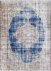 vintage blue wool hand knotted Rug - HeadShot vintage blue wool hand knotted Rug - HeadShot