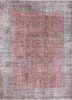 vintage red and orange wool hand knotted Rug - HeadShot vintage red and orange wool hand knotted Rug - HeadShot