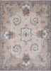 vintage beige and brown wool hand knotted Rug - HeadShot