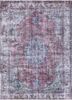 vintage pink and purple wool hand knotted Rug - HeadShot vintage pink and purple wool hand knotted Rug - HeadShot