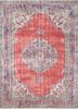 vintage red and orange wool hand knotted Rug - HeadShot vintage red and orange wool hand knotted Rug - HeadShot