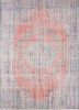 vintage red and orange wool hand knotted Rug - HeadShot vintage red and orange wool hand knotted Rug - HeadShot