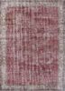 vintage red and orange wool hand knotted Rug - HeadShot vintage red and orange wool hand knotted Rug - HeadShot