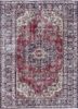 vintage red and orange wool hand knotted Rug - HeadShot vintage red and orange wool hand knotted Rug - HeadShot