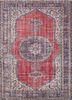 vintage red and orange wool hand knotted Rug - HeadShot vintage red and orange wool hand knotted Rug - HeadShot